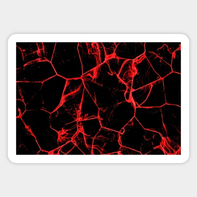 Red Volcanic Rock Texture #2 Sticker by AbundanceSeed